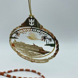 Grandeur of the Sea 24K Gold Finish Brass Christmas Ornament